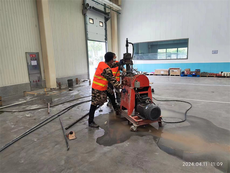 桥西厂房地面下沉塌陷注浆加固施工